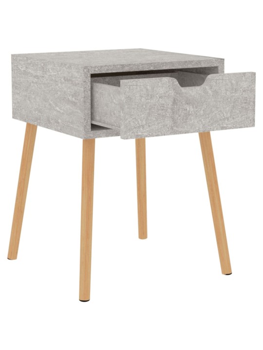Noční stolky 2 ks betonově šedé 40x40x56 cm kompozitní dřevo