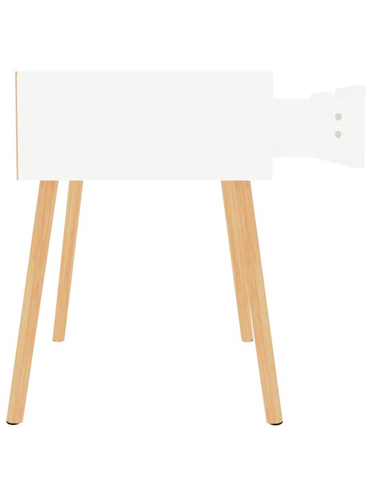 Noční stolky 2 ks bílé vysoký lesk 40x40x56 cm kompozitní dřevo