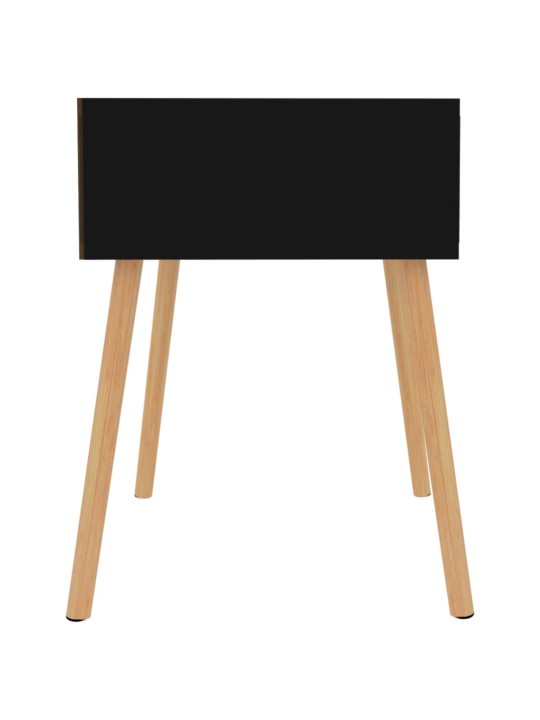Noční stolky 2 ks černé vysoký lesk 40x40x56cm kompozitní dřevo