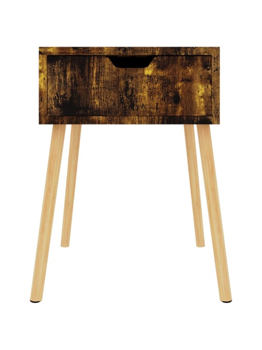 Noční stolky 2 ks kouřový dub 40 x 40 x 56 cm kompozitní dřevo