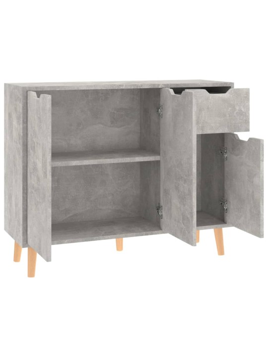 Příborník betonově šedý 90 x 30 x 72 cm kompozitní dřevo