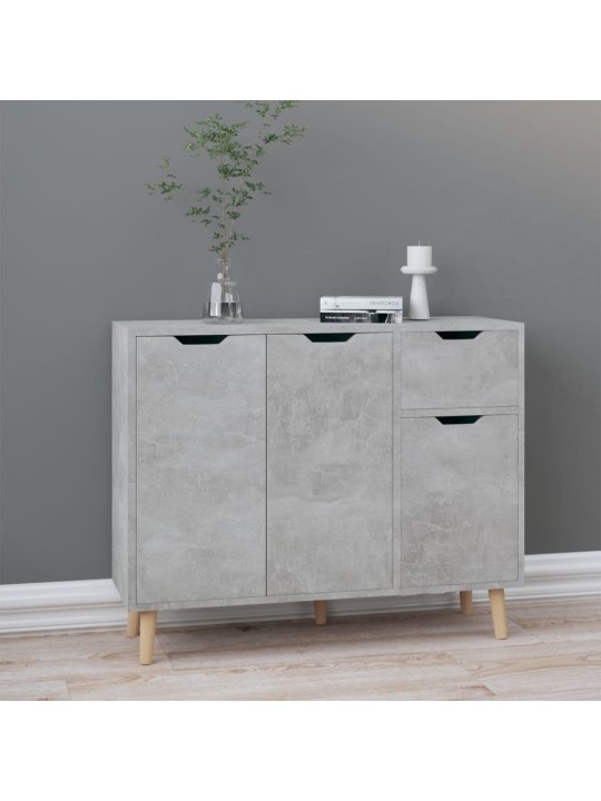 Příborník betonově šedý 90 x 30 x 72 cm kompozitní dřevo