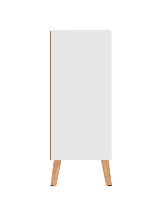 Příborník bílý 60 x 30 x 72 cm kompozitní dřevo