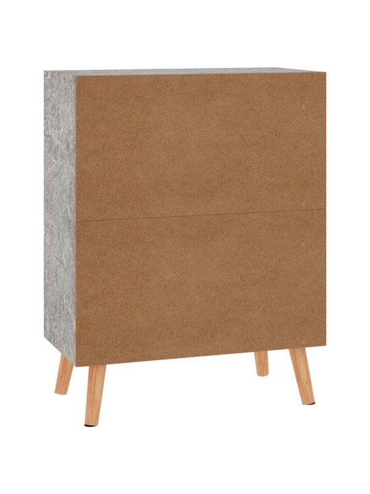 Příborník betonově šedý 60 x 30 x 72 cm kompozitní dřevo