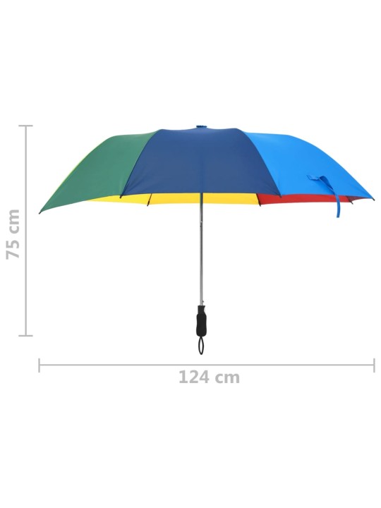 Automatický skládací deštník vícebarevný 124 cm