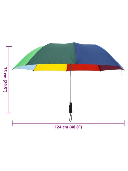 Automatický skládací deštník vícebarevný 124 cm