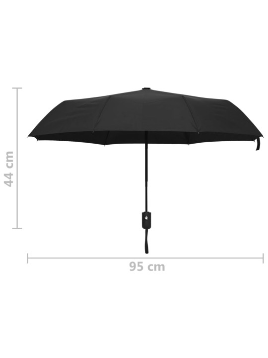 Automatický skládací deštník černý 95 cm