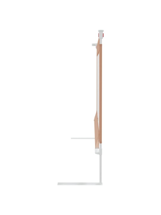 Dětská zábrana k postýlce taupe 90 x 25 cm textil