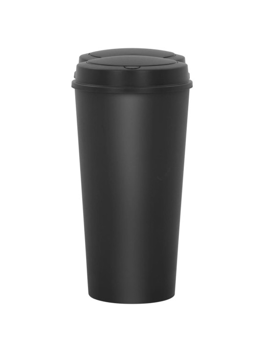Dvojitý odpadkový koš černý 50 l