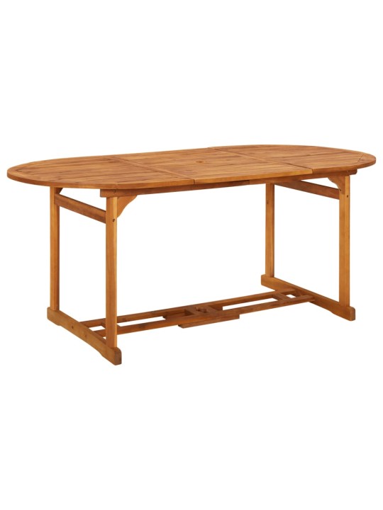 Zahradní jídelní stůl 180 x 90 x 75 cm masivní akáciové dřevo