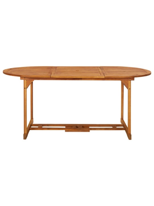 Zahradní jídelní stůl 180 x 90 x 75 cm masivní akáciové dřevo