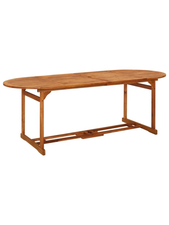 Zahradní jídelní stůl 220 x 90 x 75 cm masivní akáciové dřevo