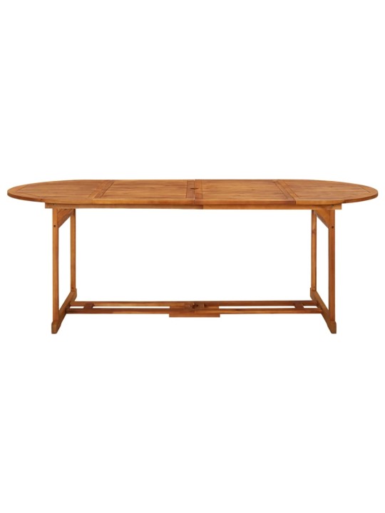 Zahradní jídelní stůl 220 x 90 x 75 cm masivní akáciové dřevo
