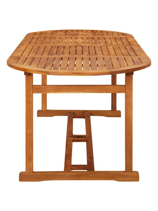 Zahradní jídelní stůl 220 x 90 x 75 cm masivní akáciové dřevo