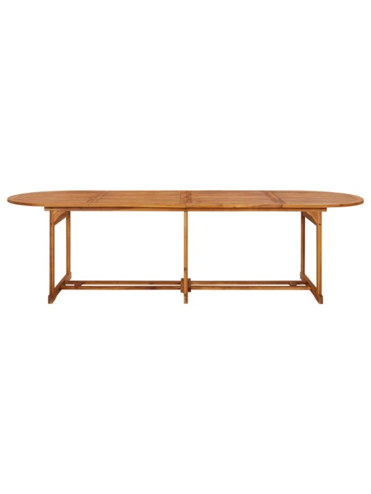 Zahradní jídelní stůl 280 x 90 x 75 cm masivní akáciové dřevo