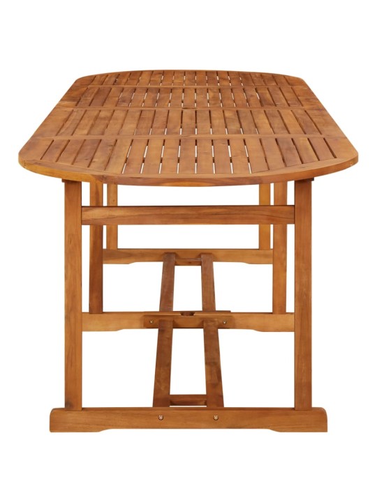 Zahradní jídelní stůl 280 x 90 x 75 cm masivní akáciové dřevo
