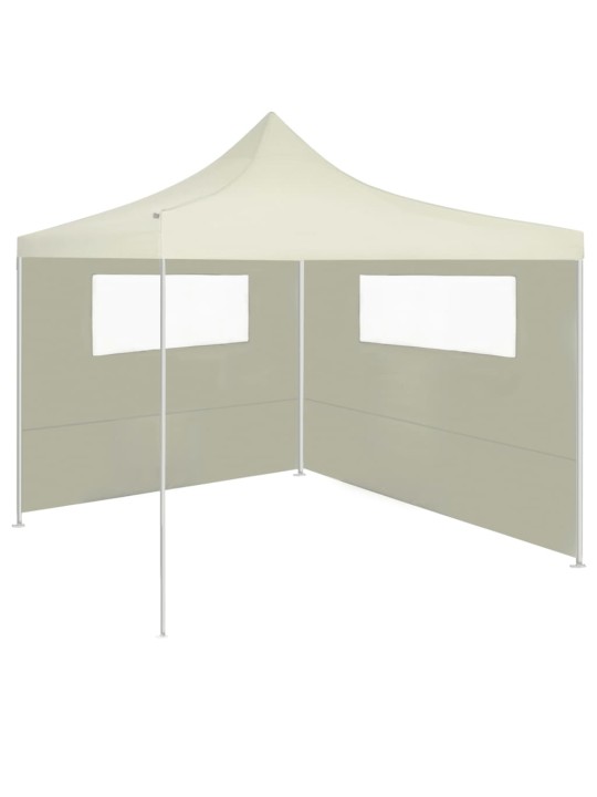 Boční stěna k party stanu s okny 6 x 2 m krémová