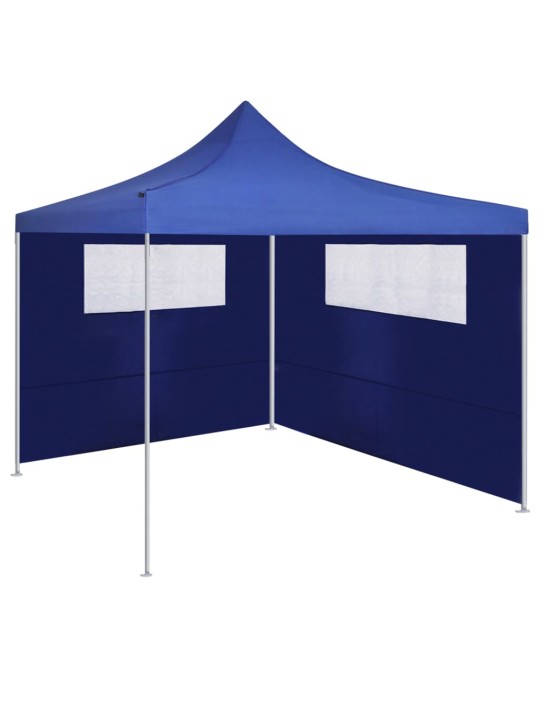 Boční stěna k party stanu s okny 6 x 2 m modrá