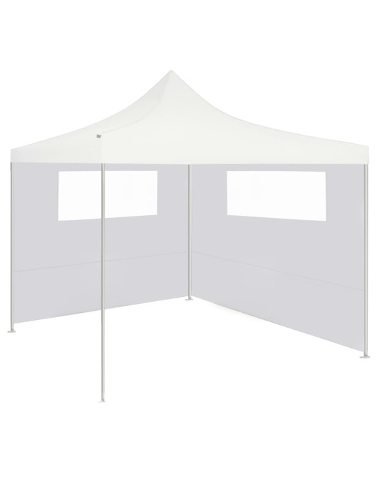 Boční stěna k party stanu s okny 6 x 2 m bílá