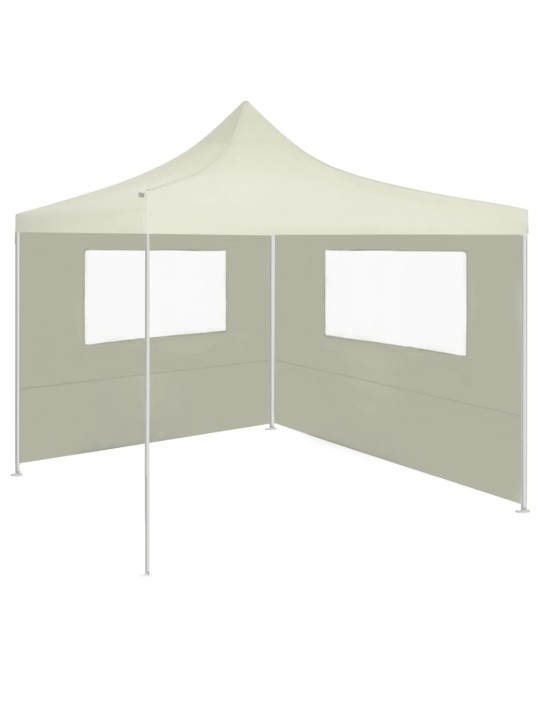 Boční stěna k party stanu s okny 4 x 2 m krémová