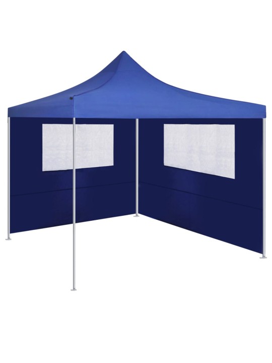 Boční stěna k party stanu s okny 4 x 2 m modrá