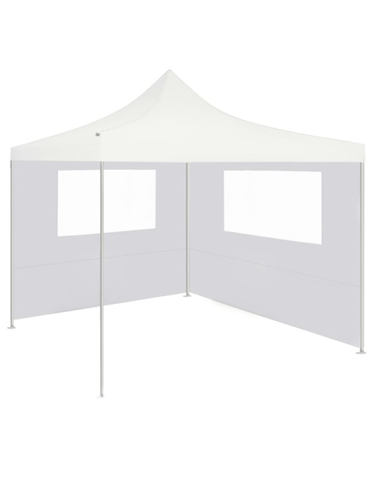 Boční stěna k party stanu s okny 4 x 2 m bílá