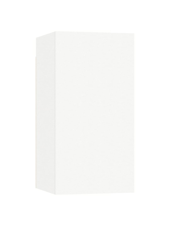 TV stolek bílý 30,5 x 30 x 60 cm kompozitní dřevo