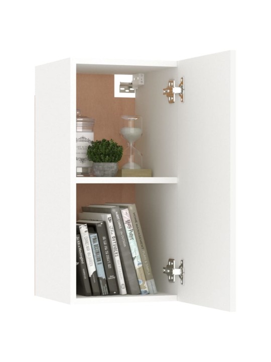 TV stolek bílý 30,5 x 30 x 60 cm kompozitní dřevo