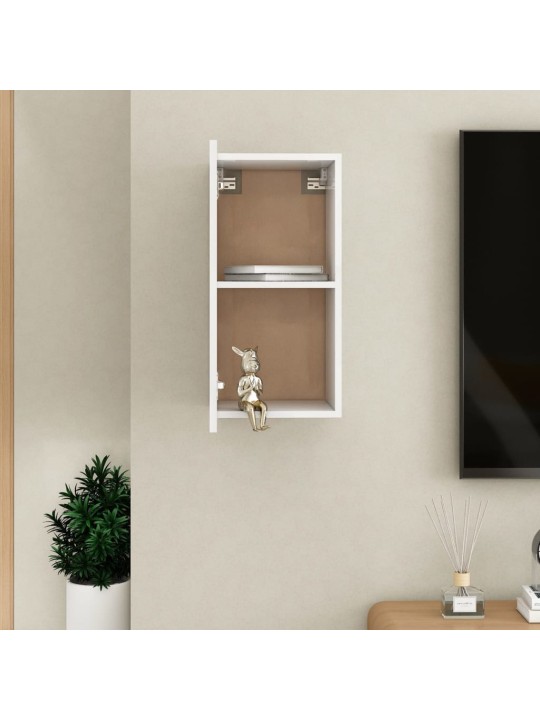 TV stolek bílý 30,5 x 30 x 60 cm kompozitní dřevo