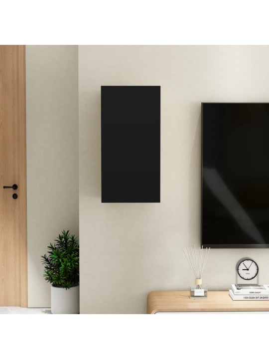 TV stolek černý 30,5x30x60 cm kompozitní dřevo