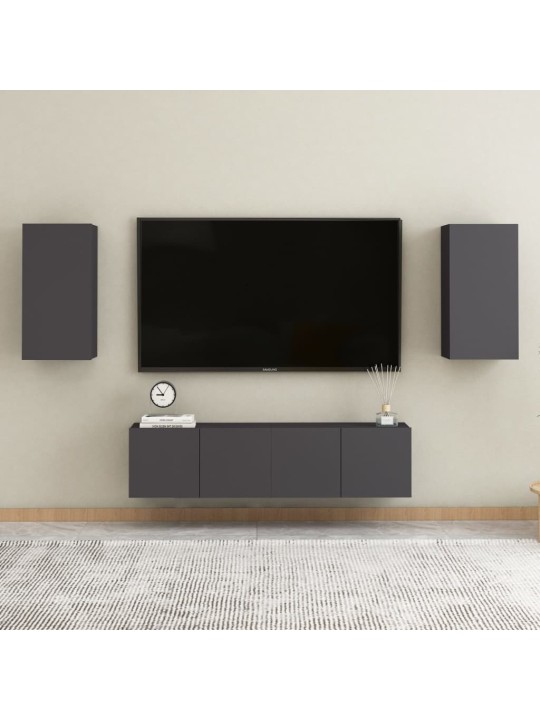 TV stolek šedý 30,5x30x60 cm kompozitní dřevo