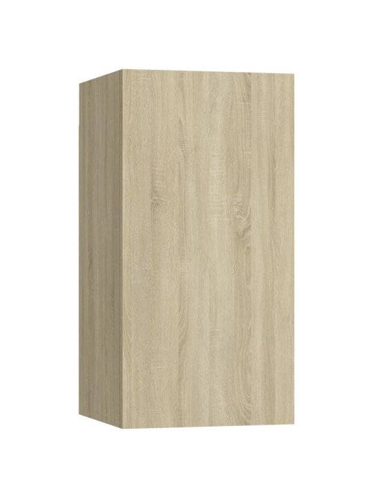 TV stolky 2 ks dub sonoma 30,5x30x60 cm kompozitní dřevo