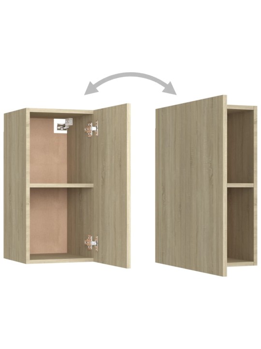 TV stolky 2 ks dub sonoma 30,5x30x60 cm kompozitní dřevo