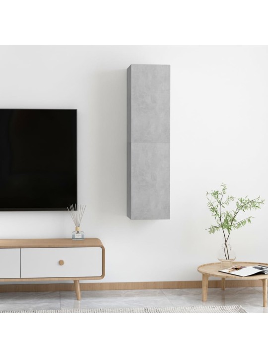 TV stolky 2 ks betonově šedé 30,5x30x60 cm kompozitní dřevo