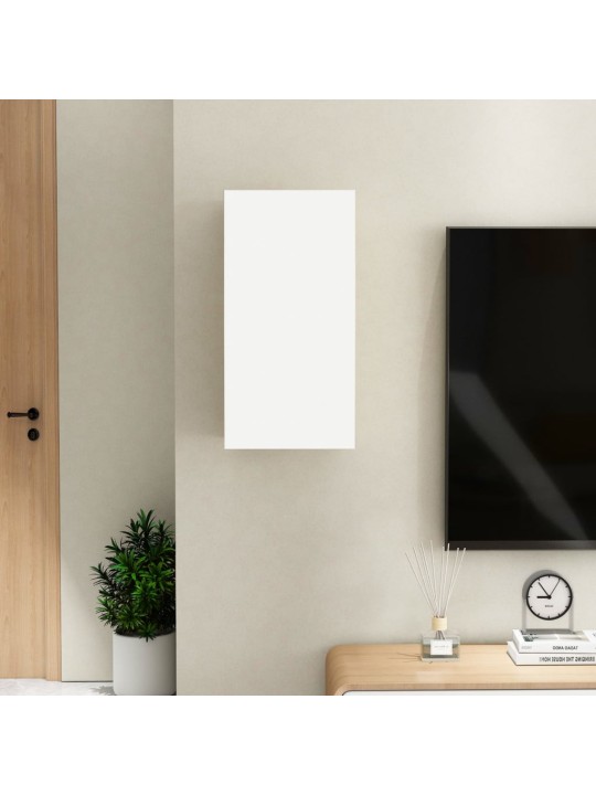 TV stolky 2 ks bílé a dub sonoma 30,5x30x60 cm kompozitní dřevo