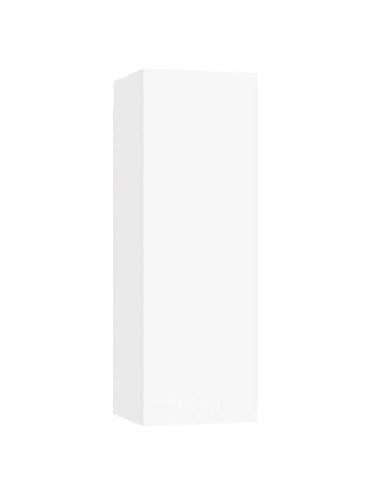 TV stolek bílý 30,5x30x90 cm kompozitní dřevo