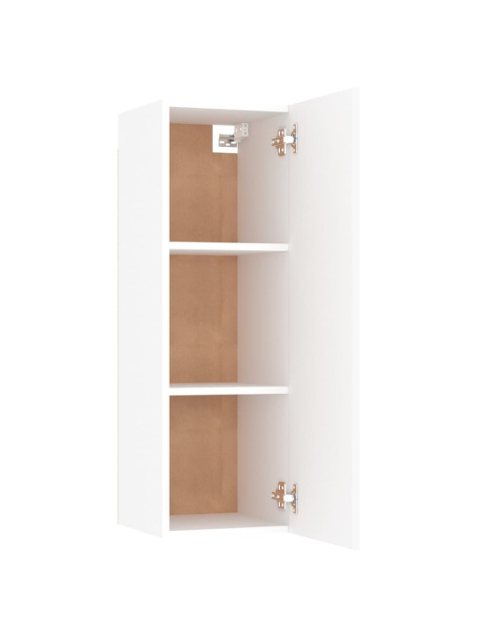 TV stolek bílý 30,5x30x90 cm kompozitní dřevo