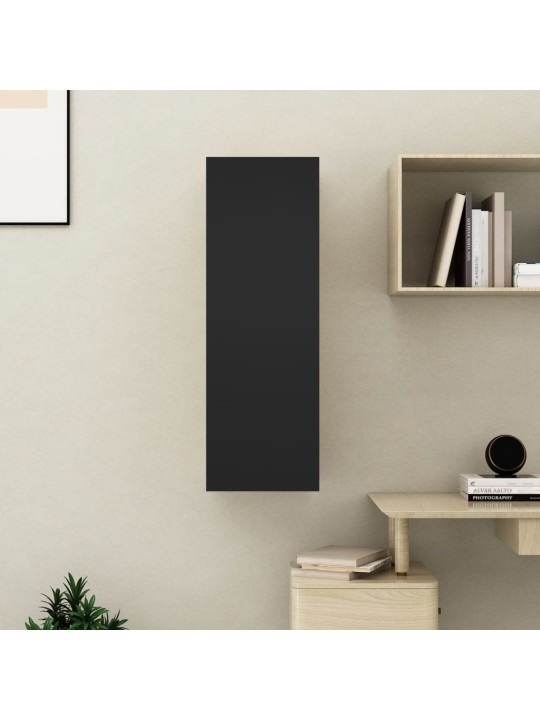 TV stolek černý 30,5x30x90 cm kompozitní dřevo