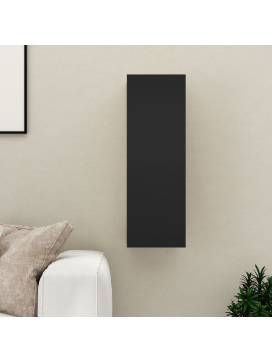 TV stolek černý 30,5x30x90 cm kompozitní dřevo