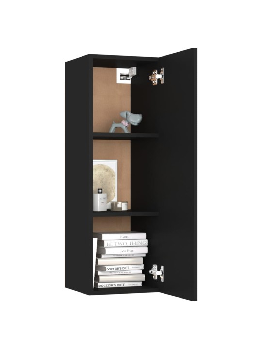 TV stolky 2 ks černé 30,5x30x90 cm kompozitní dřevo
