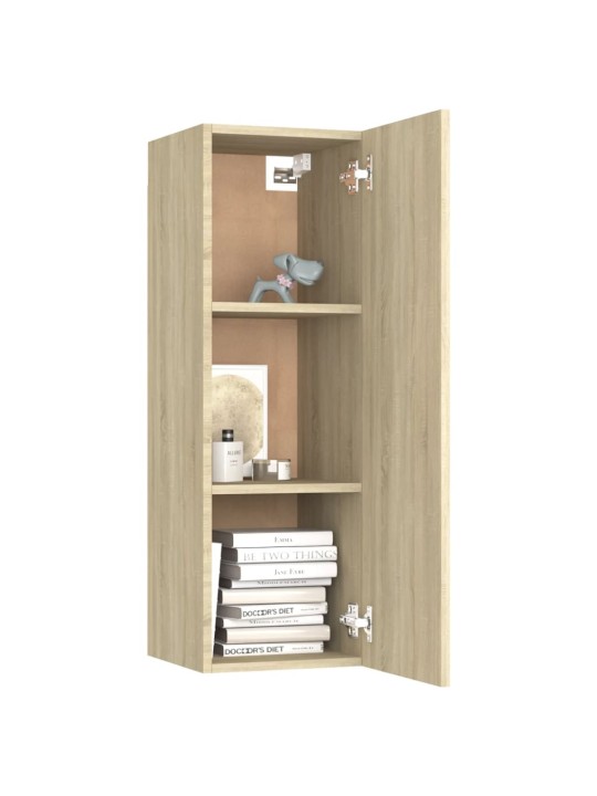 TV stolek dub sonoma 30,5x30x90 cm kompozitní dřevo
