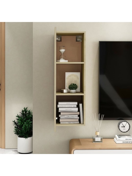 TV stolek dub sonoma 30,5x30x90 cm kompozitní dřevo