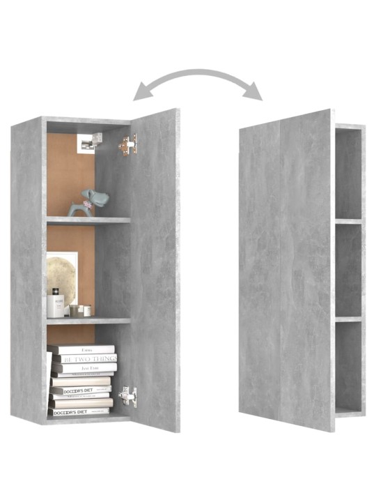 TV stolek betonově šedý 30,5x30x90 cm kompozitní dřevo