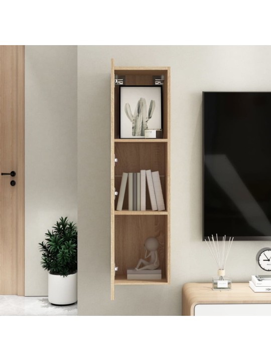 TV stolek dub sonoma 30,5x30x110 cm kompozitní dřevo