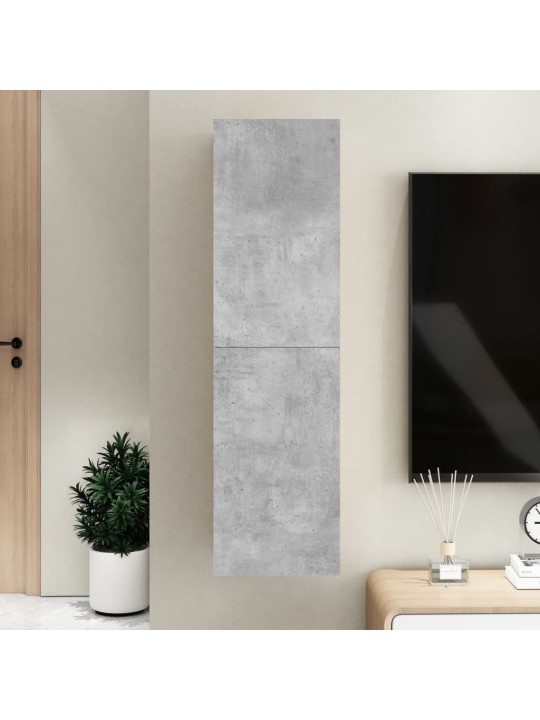 TV stolek betonově šedý 30,5x30x110 cm kompozitní dřevo