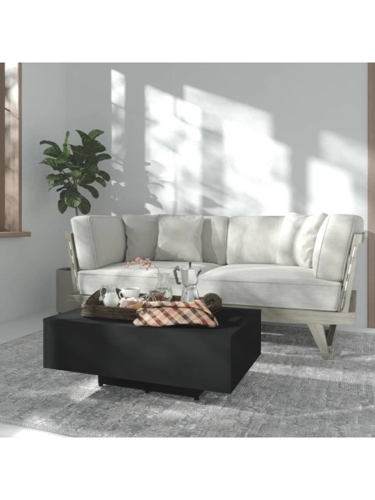 Konferenční stolek černý 85 x 55 x 31 cm kompozitní dřevo