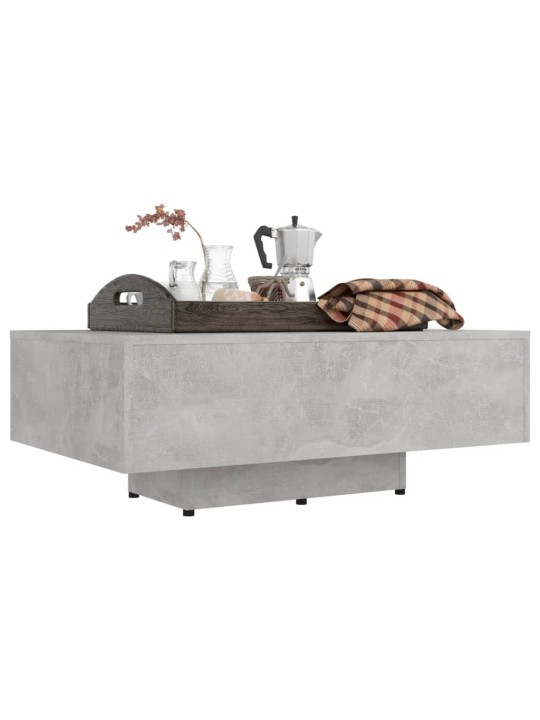 Konferenční stolek betonově šedý 85x55x31 cm kompozitní dřevo