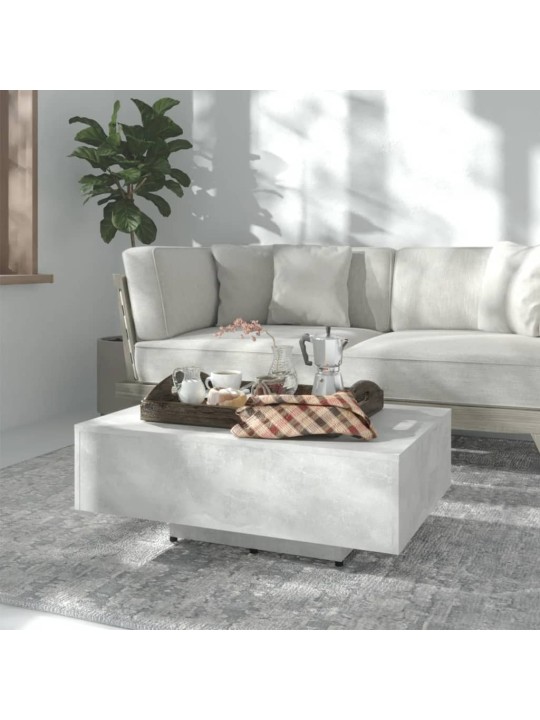 Konferenční stolek betonově šedý 85x55x31 cm kompozitní dřevo