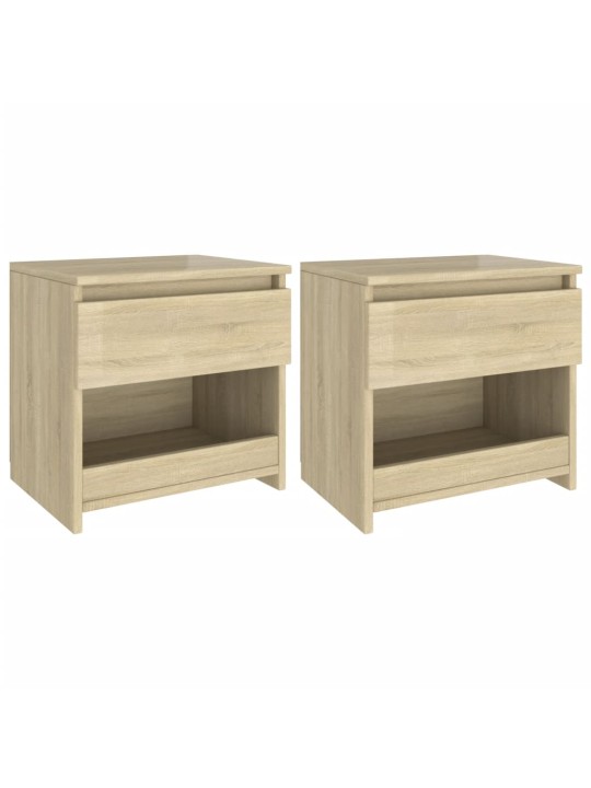 Noční stolky 2 ks dub sonoma 40 x 30 x 39 cm kompozitní dřevo