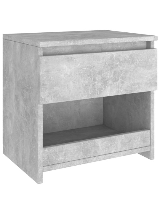 Noční stolek betonově šedý 40 x 30 x 39 cm kompozitní dřevo